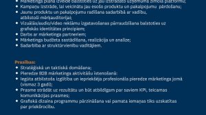 VOC aicina komandā mārketinga vadītāju